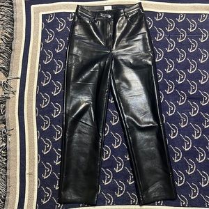 Aritzia Wilfred The Melina high-waisted Vegan leather pants